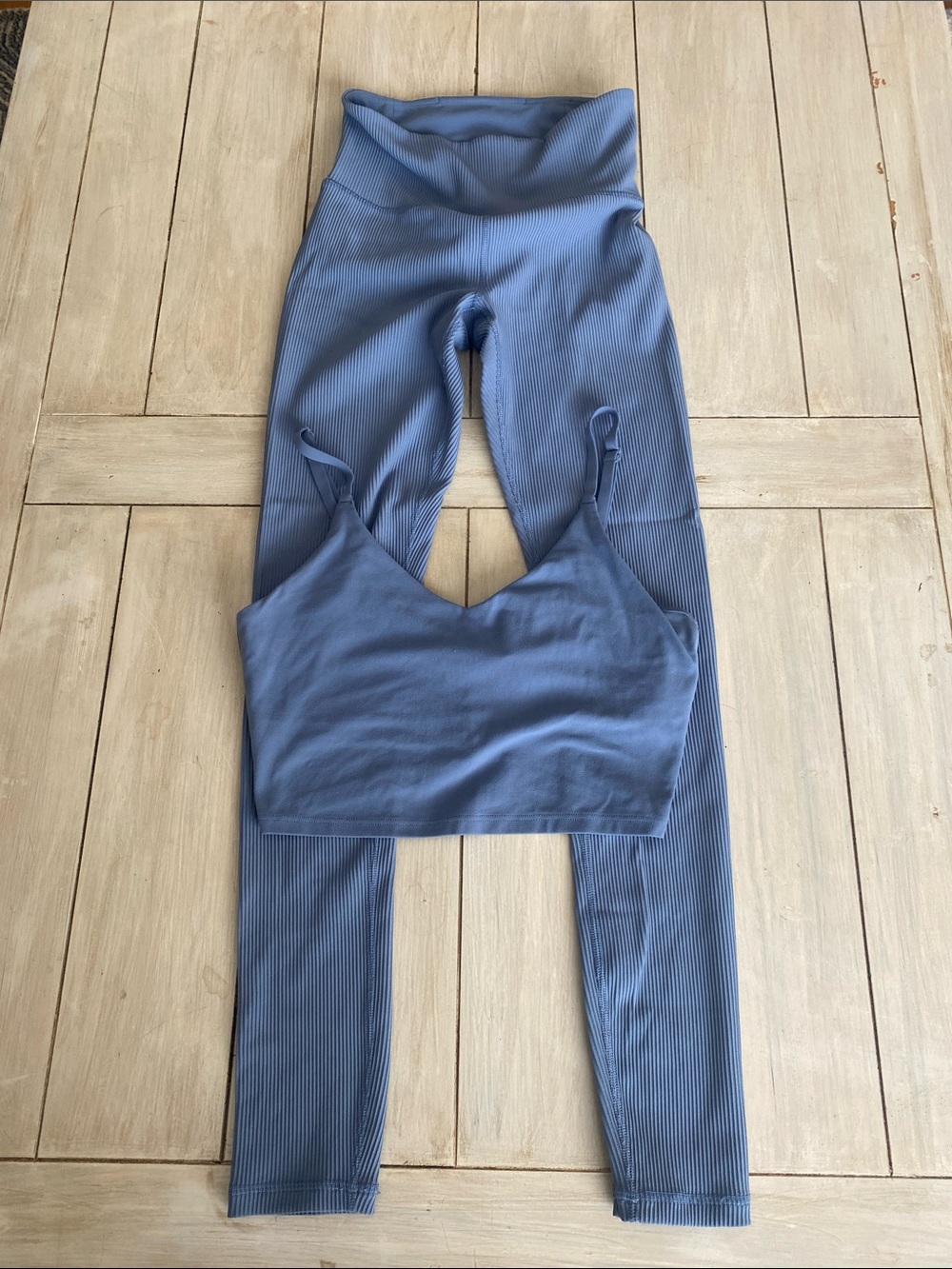 Athleta Elation Rib Tight Leggings & Tank Set Small